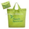 Manufacturer full color custom printed natural nylon polyester folded shopping tote bag