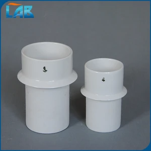 Manufacturer High Quality Supplier Lab Porcelain Ware Ceramic Beakers with flange without lip(Dye Pots) glazed