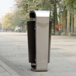 Manufactures litter bins outdoor street  dust recycling bin rubbish garbage metal trash cans waste bin