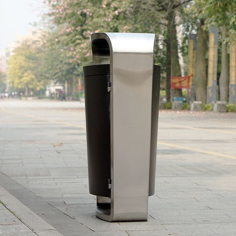 Manufactures litter bins outdoor street  dust recycling bin rubbish garbage metal trash cans waste bin