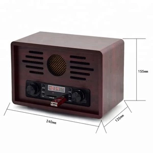 March Expo factory supply 2019 hot sale portable blue tooth antique  radio with USB SD play& recording