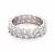 Import Marquise White Gold Cut CZ Eternity Band Rings 925 Sterling Silver from China