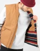 Men Quilted Lined Canvas Vests