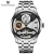 Import Mens stainless steel case genuine leather strap simple style automatic luxury pagani design Watches from China