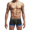 Mesh Cool comfortable transparent Low waistband design men underwear sexy boxer briefs