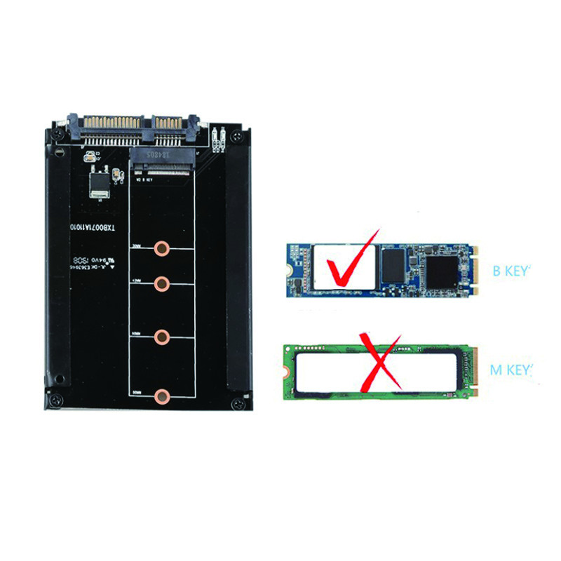 Ngff B Key Buy Metal Bracket B Key M.2 Ngff Ssd To 2.5 Sata 6gb/s Converter ...