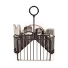 Metal  Caddy Buffet Caddy Organizer for Silverware, Utensils, Flatware, Napkins, Cutlery with Paper Towel Holder