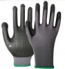 Micro-Foamed Nitrile Coated Safety Work Gloves Nitrile Dots on Palm Touch screen gloves