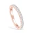Import Micro Pave White CZ 925 Sterling Silver Fine Jewelry Women Thin Eternity Band Rings from China