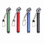Mini pencil tyre gauge with key chain