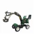 Import Mini small agricultural  wheel hydraulic digger bulldozer with CE certificate from China
