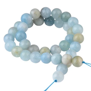Mix Color Loose Natural Stone Aquamarine Beads for DIY Bracelets Making