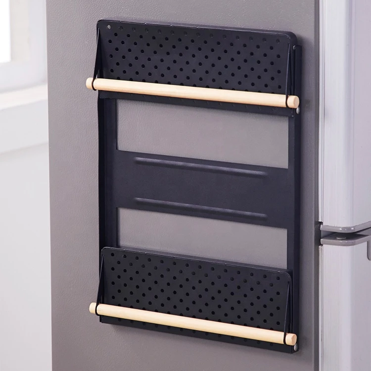 Mlu-function small  household   organizer item kitchen  accessories storage holder & storage  rack 2021 refrigerator wall mount