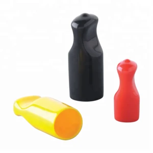 MOCAP Pipe and cable black round pull tap PVC vinyl end cap