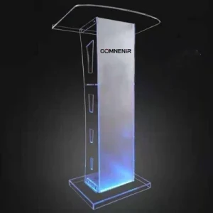 Modern Acrylic Smart Podium Plexiglass Pulpit Conference School Church Lectern