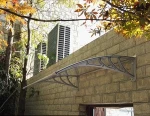 Modern clear polycarbonate balcony awnings, rain awning, side awning
