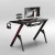 Import Modern design gaming pc desk computer desk home office game room furniture from China