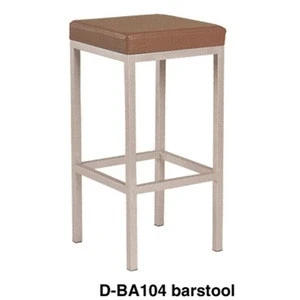 modern designed gold bar stool with Leather Seat