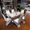 modern dining room furniture  Dining Table and 6 chairs set Top Wood  Room Modern design Furniture