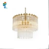 modern high quality european circular glass rod chandelier made in China