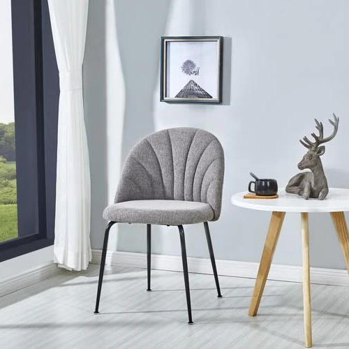 Modern simple fabric dining chair
