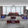 Modern Sofa Set Furniture Italian Luxury Living Room Leather Sectional Sofas