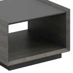 Modern square wood coffee table office home living room coffee table set