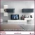 Import Modern style durable high/matt gloss TV stand white black color TV stand furniture cabinet from China