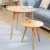 Modern Wooden Cafe Dining Coffee Table and Plastic Chair Sets