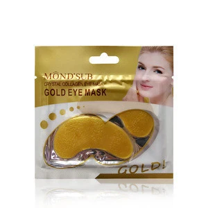 MONDSUB Gold 24k Gel Crystal Eye Mask Patches Sheet Under Eye Pads Anti Aging &amp; Dark Circles