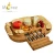 Import Morezhome hot selling Bamboo Cheese Board Set Stainless Steel Cheese Tools in a Slide Out Hidden from China