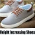 Import Most fashion casual sneaker shoes for man canvas material rubber height increasing shoes from China