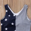 Mother&amp;Daughter Family Matching Kids Baby Girls Striped Swimwear Swimsuit One-piece Bikini Beach Bathing Suit Casual Outfits