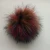 Import Multi Color Colorful 100% Polyester Detachable Faux Fur Pom Pom from China
