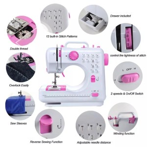 Multi-function practical electric stitches portable household automatic  sewing machine