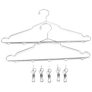 Multi function stainless steel folding socks hanger hanging underwear pegs rack