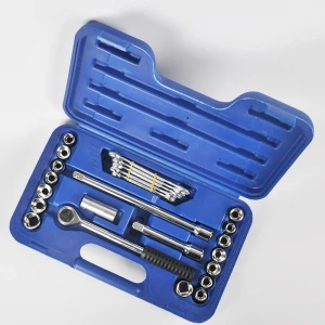 Multi Socket Wrench Tool Set, Car Repair Combination Box Tool Kit Socket Set with Spanner