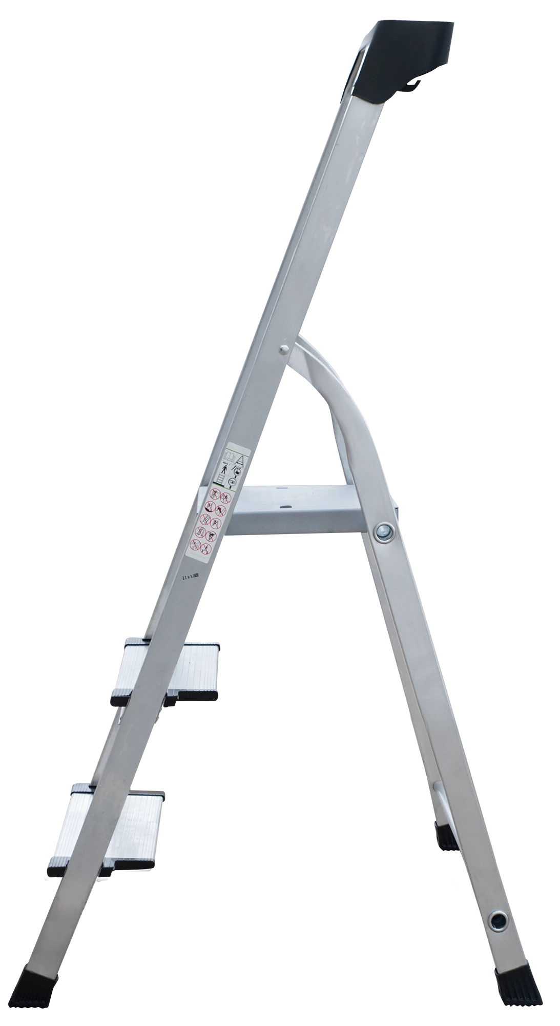 Multifunctional Domestic Use 3 Step Ladder With Organizer Aluminum 130 mm Steps Stepladder Max Load 180 kg Folding Ladder