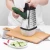 Import Multifunctional kitchen 4 sides stainless steel vegetable slicer cheese grater with container from China