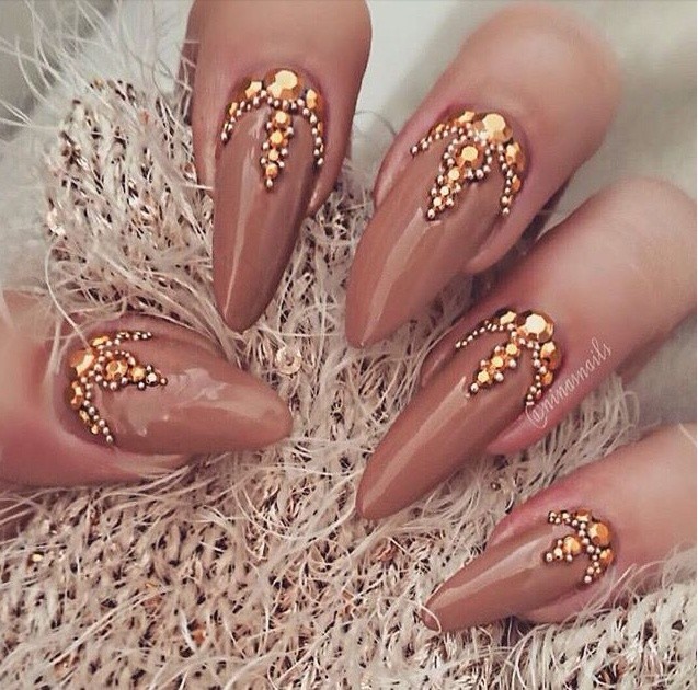 nail salon professional products crystal gem nails Artificial Fingernails