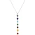 Import Natural Crystal Chakra Beaded Necklace Colorful Gemstone Beaded Pendant Necklace Yoga Jewelry from China