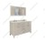 Import new 60 inch Double basin Modern Bathroom Vanity, Solid wood frame cabinet,American style furniture from China