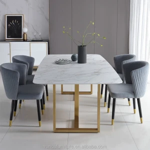 new arrival marble dining table high quality modern table and chairs