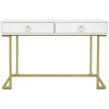 New Arrival Simple Modern Style Wooden White Computer Desk