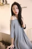 New Arrival Women Smart Casual Large Size Loose Modal Bat Sleeves Shoulder Straps Nightdress Home Wear
