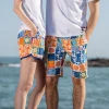 New Beach Shorts loose Elastic lovers Suit Vacation Men Women Leisure Running Sports Summer family Tropical Surf wear