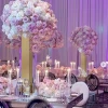 New cross-border wedding props Wedding Hall wedding hotel gold stainless steel table flower decoration pieces