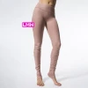 New custom apparel products step foot cotton compression nude color yoga pants