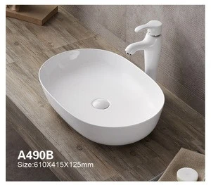 new design cabinet basin bathroom product ceramic wash basin oval shape clean room sink