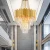 Import New design decoration crystal chandelier modern asfour square ceiling light from China